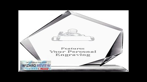 Go Kart Apex Crystal Award 6" H Custom Engraved Go Kart Award Review