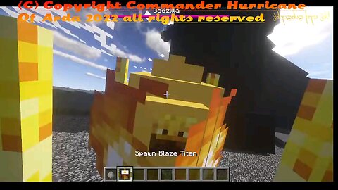 Minecraft mob battle Godzilla vs blaze titan