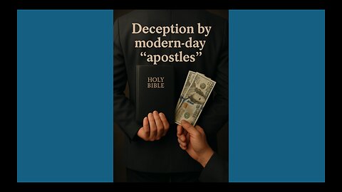 DECEPTION BY MODERN-DAY "APOSTLES"