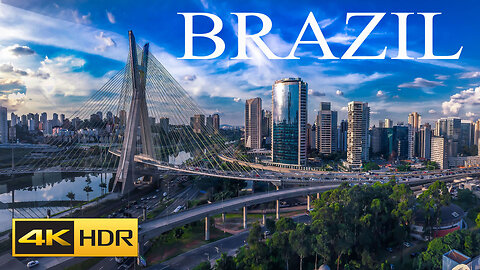 BRAZIL 4K HDR 60FPS VIDEO WITH RELAXING SOUND VIDEO !! BRAZIL BEAUTIFULL PLASES 4K VIDEO