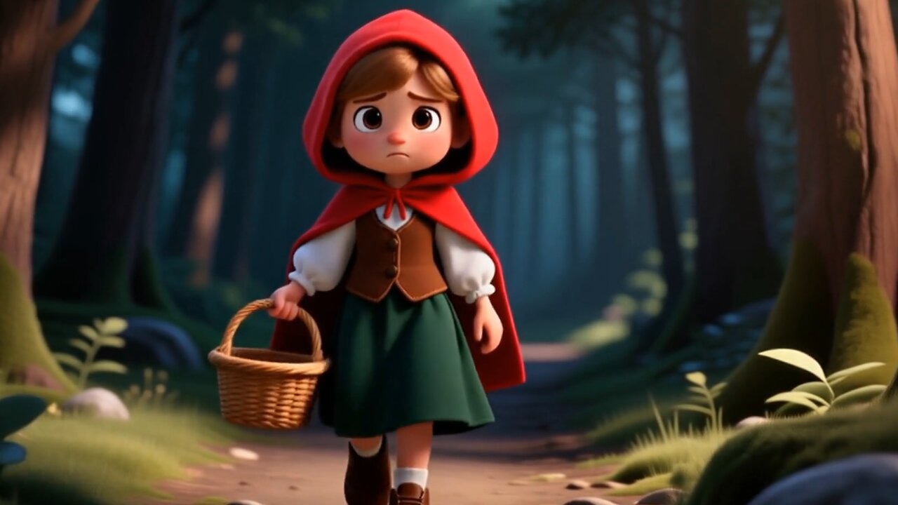 Little Red Riding Hood Short Story | Fun Animated Kids Tale ~ Portrait Format