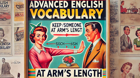 Vocabulary and Pronunciation "AT ARMS LENGTH" with WITH TAG QUESTIONS Advanced English