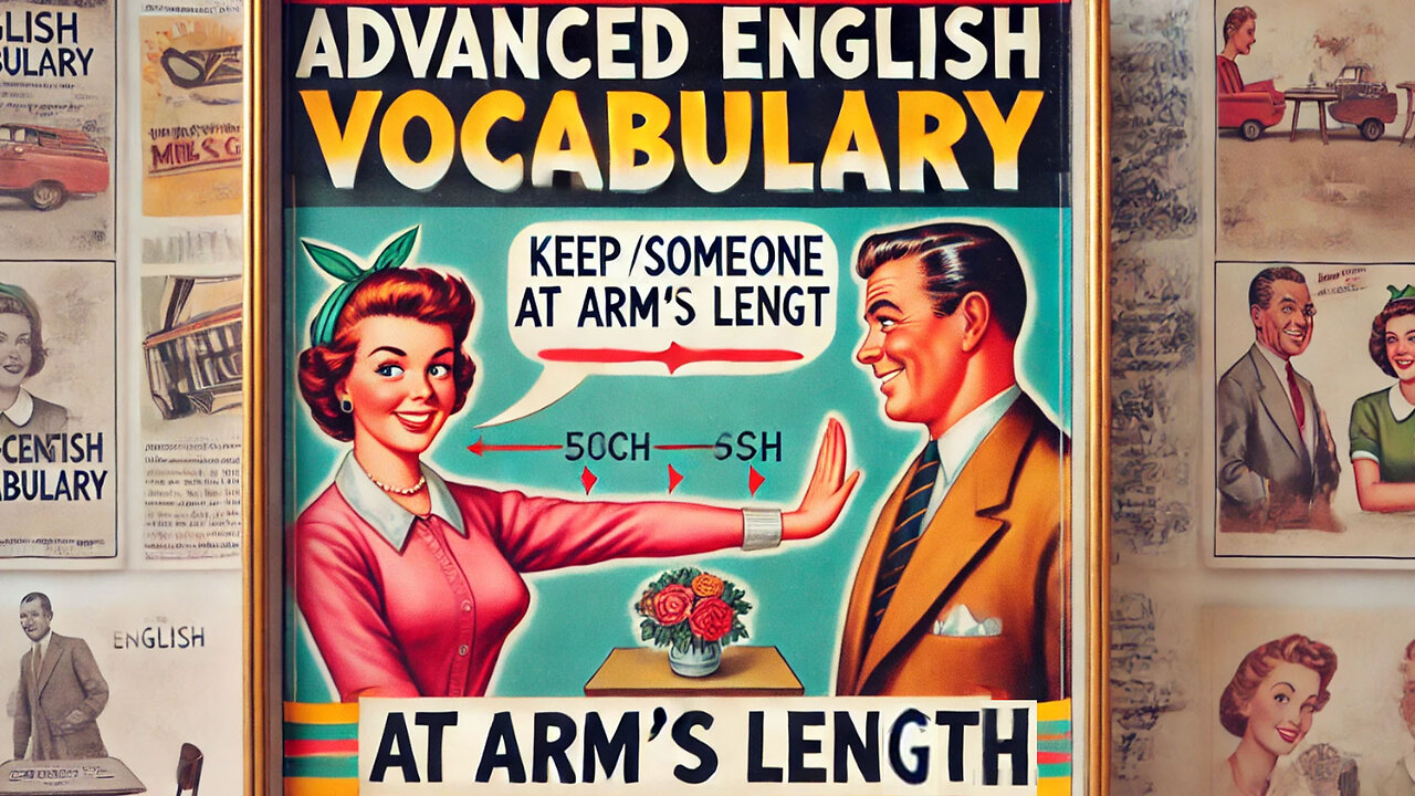 Vocabulary and Pronunciation "AT ARMS LENGTH" with WITH TAG QUESTIONS Advanced English