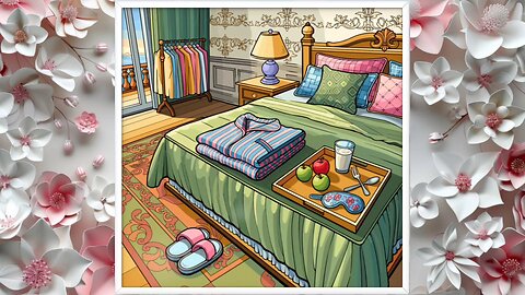 Cozy Bedroom Digital Coloring | March 5th Coloring Canvas🎨✨