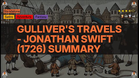 Gulliver's Travels - Jonathan Swift (1726) Summary