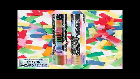 Biodegradable Confetti Cannon Poppers DOUKEE Multicolor Confetti Shooter Party Popper 2PK Review