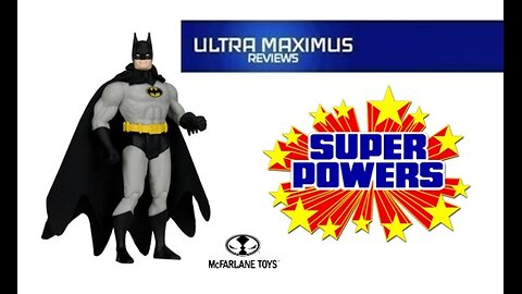 💥 Batman (Black & Gray) | DC Super Powers | McFarlane Toys