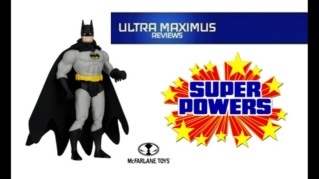 💥 Batman (Black & Gray) | DC Super Powers | McFarlane Toys