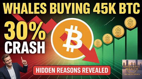 Bitcoin Bloodbath: Whales Secretly Accumulate 45K BTC While Market Crashes 30%