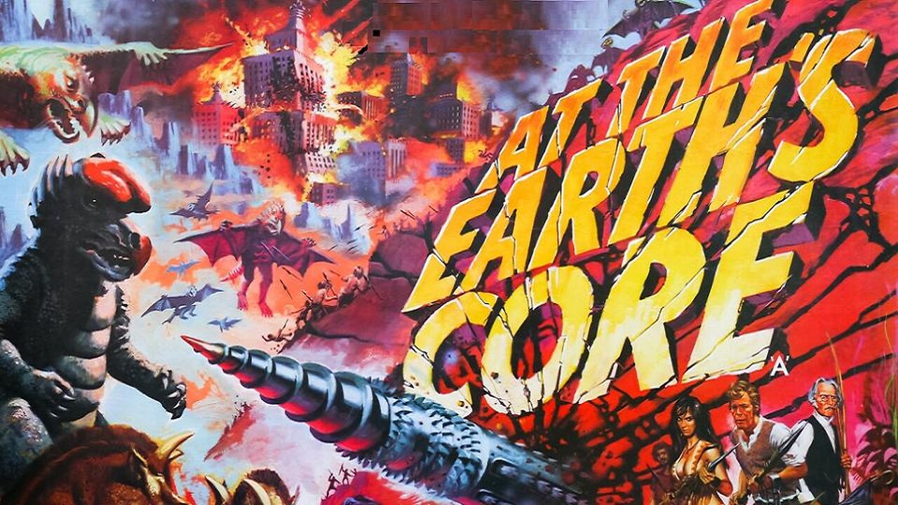 AT THE EARTH'S CORE 1976 Earth Boring Machine Finds Underground Dinosaur Land FULL MOVIE HD & W/S