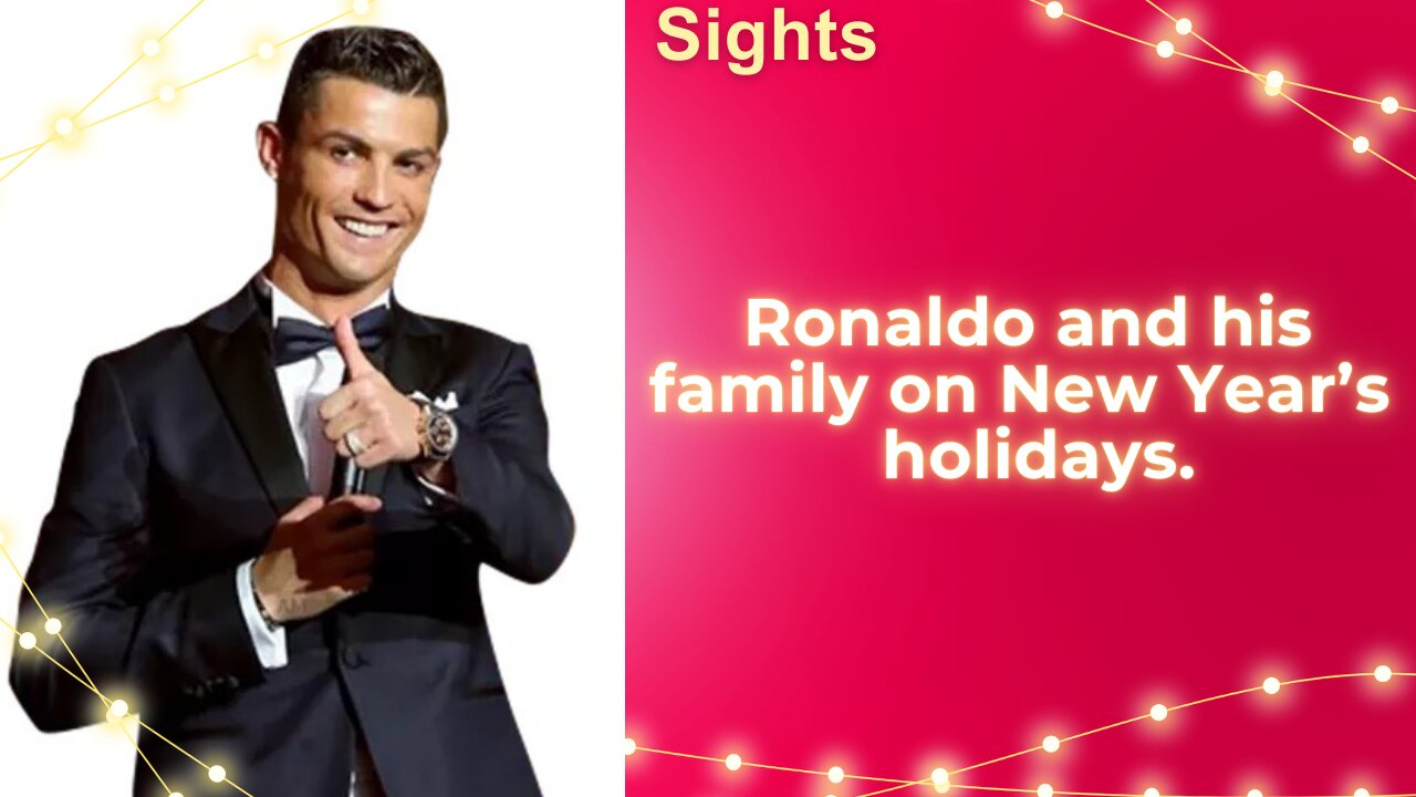 Sights, Ronaldo and his family on New Year's holidays in Finland❤️