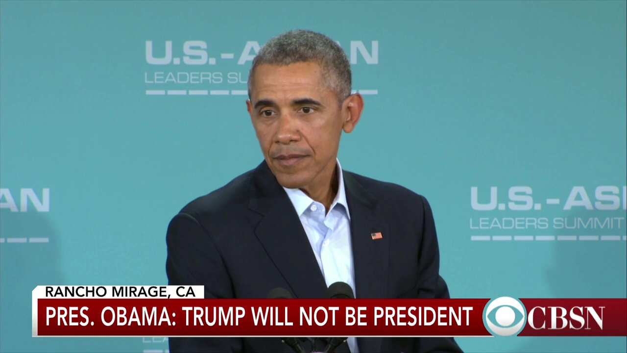 FLASHBACK - When Barack Obama said "I continue to believe Mr. Trump will not be President"