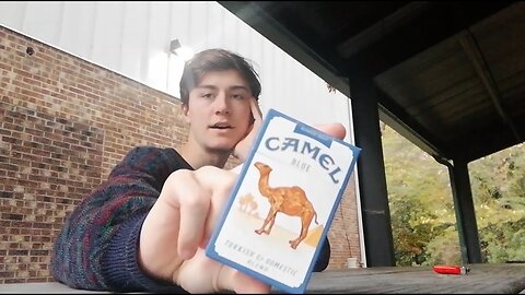 ASMR Smoking a Camel Blue Cigarette with Nature Sounds