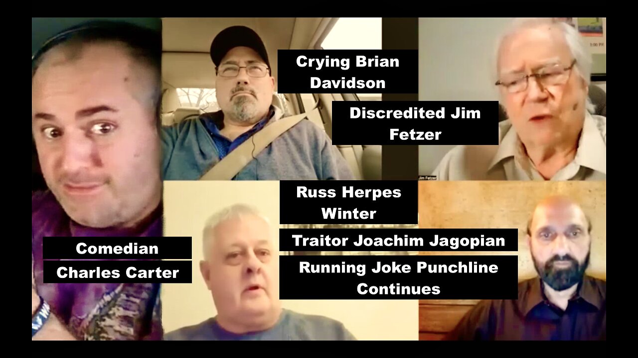Comedian Charles Carter Skewers Jim Fetzer Crying Brian Davidson Joachim Hagopian Russ Herpes Winter