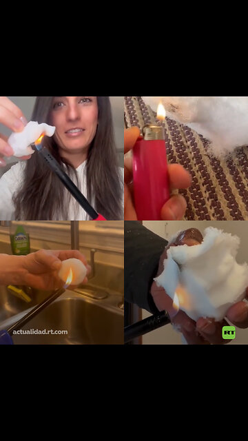 En EE.UU. varias personas afirman que la nieve es de plástico