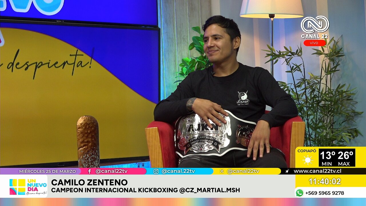 Camilo Zenteno Campeon Internacional Kick Boxing