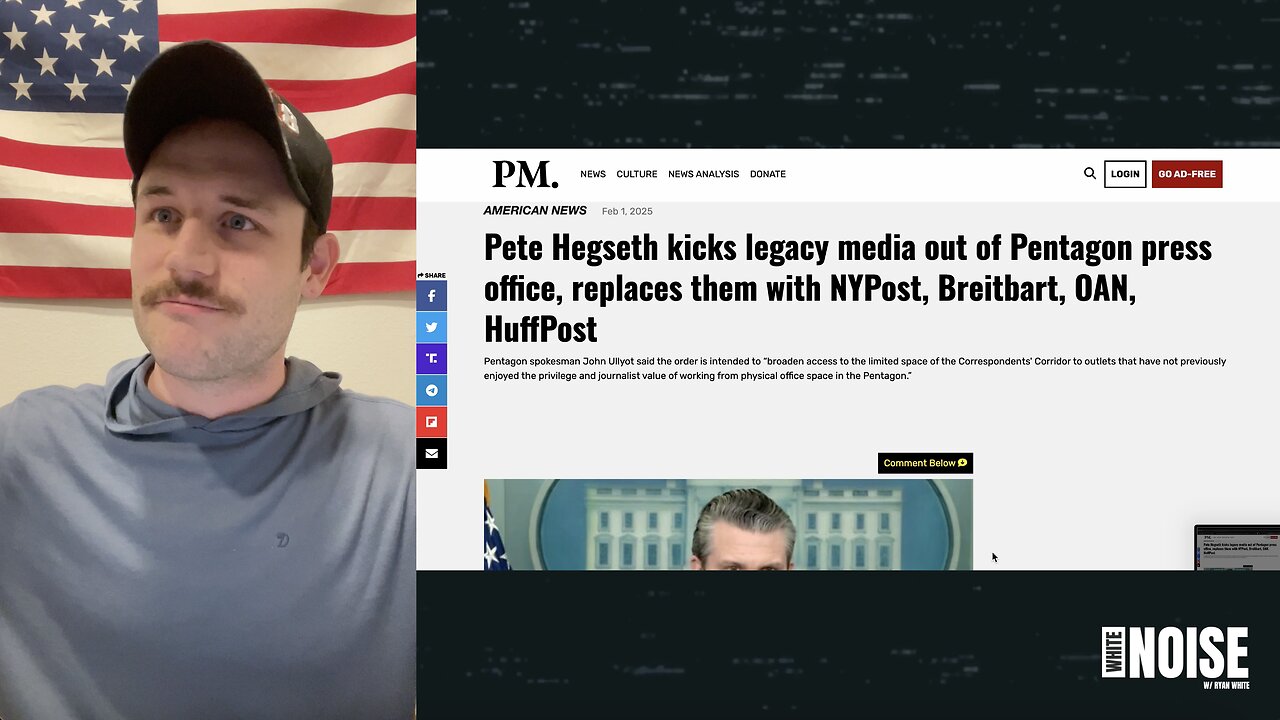 Pete Hegseth Overhauls Pentagon Press Office, Welcomes NYPost, Breitbart, OAN, and HuffPost