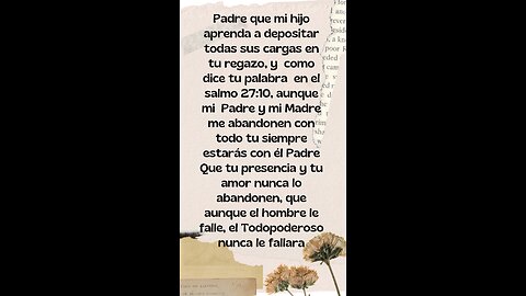 Oración diaria por nuestros hijos 🙏