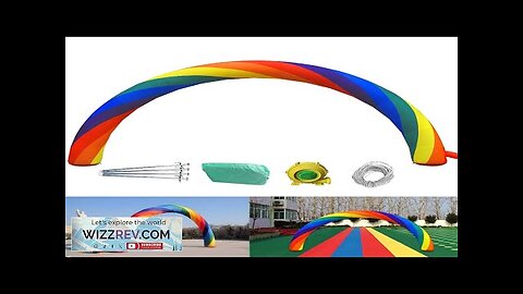 VEVOR Inflatable Rainbow Arch 26ftx10ft with 110W Blower for Advertising Party Celebration Review