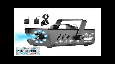 VEVOR Snow Machine 800W Handheld Hanging Snow Maker with LED Light Review