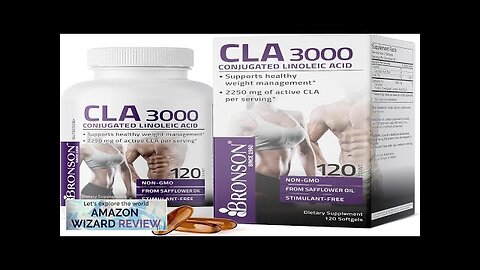 Bronson CLA 3000 Extra High Potency Supports Healthy Weight Management Lean Muscle Review