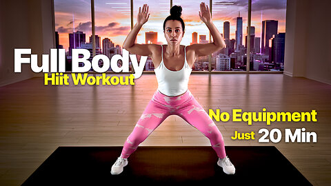 How to Burn Fat & Sculpt Body at Home (20 Min Full Body HIIT Workout, No Equipment!)