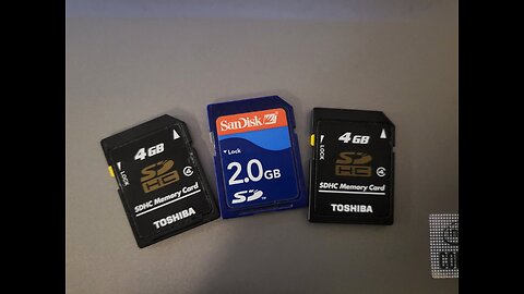 I bought 3 SD cards