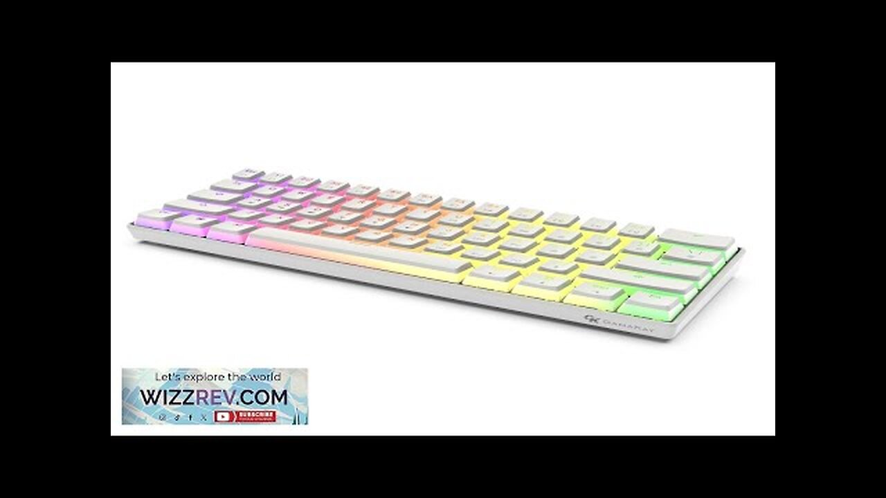 GAMAKAY MK61 Wired Mechanical Keyboard Gateron Optical Switch Pudding Keycaps RGB 61 Review