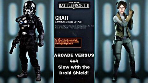XB1X Star Wars Battlefront 2 G312, 2P local splitscreen Arcade on Abandoned Rebel Outpost, Iden!