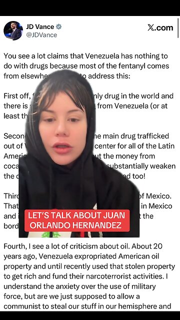 JD Vance Lies About Venezuela Again