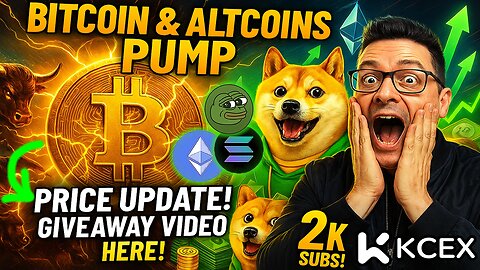 Bitcoin Altcoins Meme Coins Price Update 🚀 Crypto Giveaway Sign Up Video 2k Subs 🚀