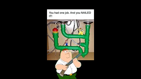 When you Nail the plumbing job 😆