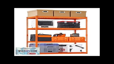 Storage Shelves 4 Tier Adjustable Heavy Duty Garage Shelving Units 2400 lbs Review