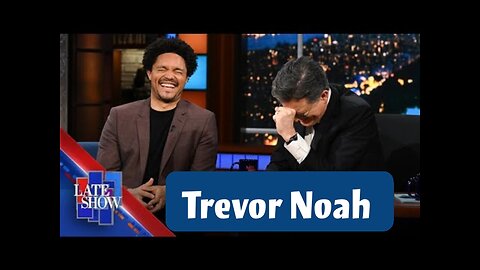 Trevor Noah On Stephen Colber Late Show Clip | RayderMediaTV