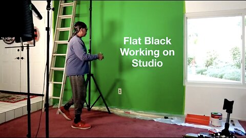 Flat Black Working on Studio