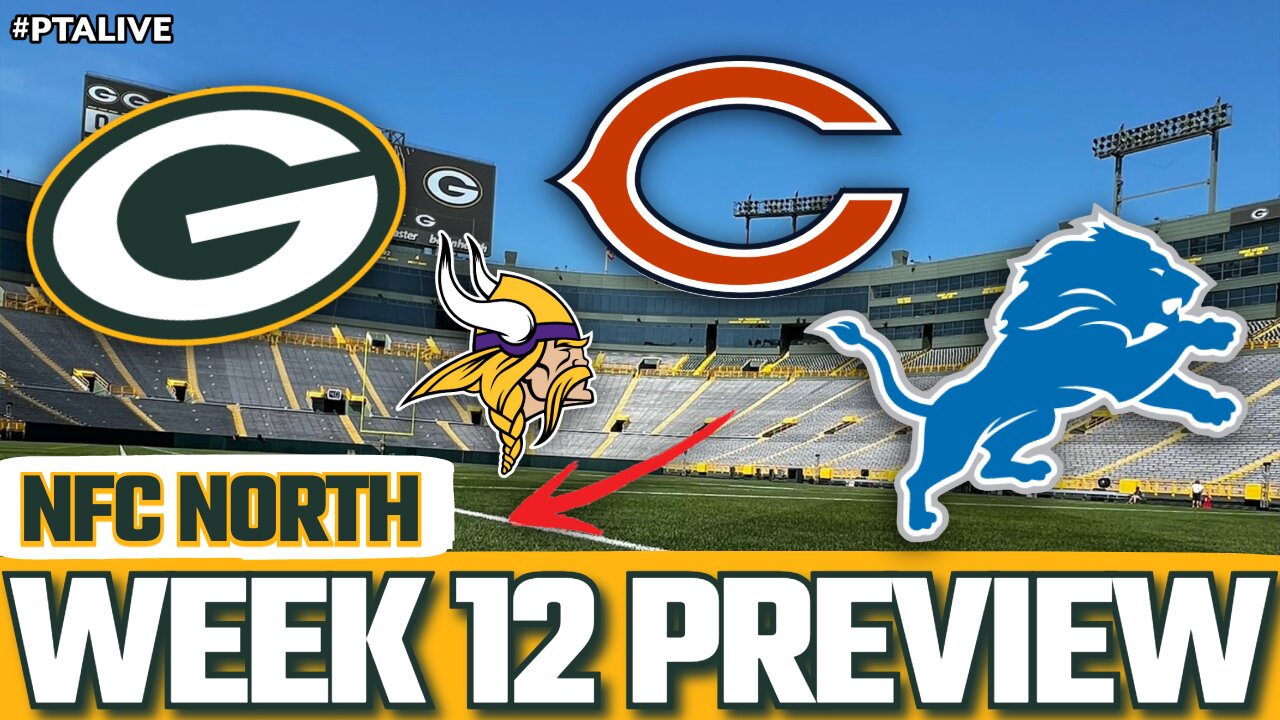 NFC North Week 12 PREVIEW! NFL BREAKDOWN!
