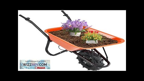 VEVOR Electric Wheelbarrow Cart One Wheel 5 Cu Ft Powered Dump Cart Review