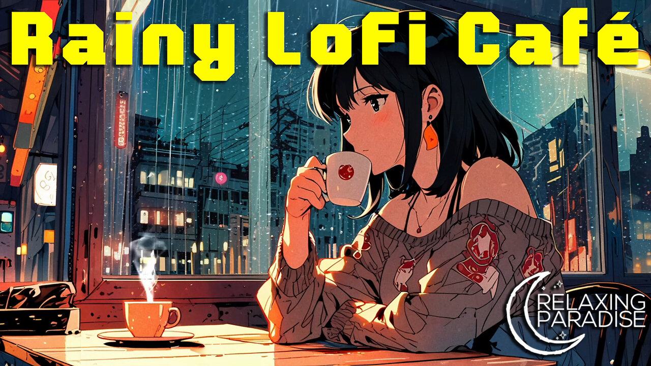 Rainy Lofi Café ☕🌧️ | Jazzy Lofi Beats for Study, Focus & Relaxation - Lofi Full Playlist