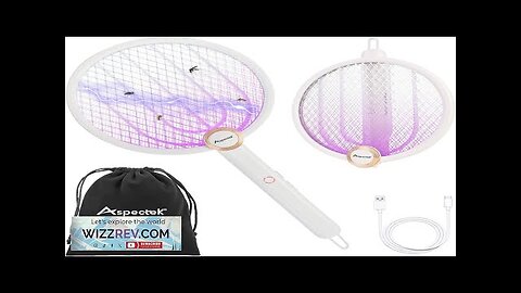 ASPECTEK Upgraded 3000V Electric Fly Swatter for Indoor and Outdoor Portable Foldable Review