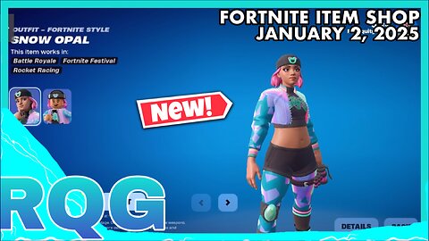 “NEW” SNOW OPAL & COLD SNAP+PATRICK MAHOMES IS BACK! FORTNITE ITEM SHOP (January 2, 2025)