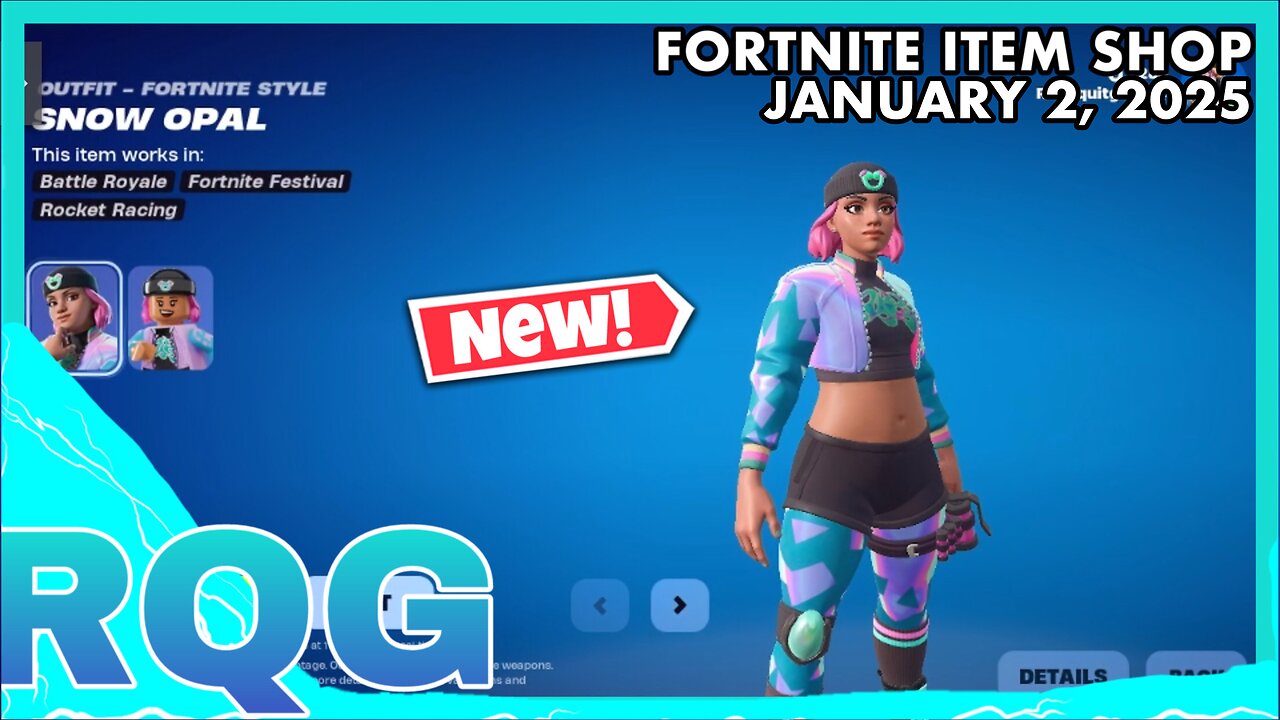 “NEW” SNOW OPAL & COLD SNAP+PATRICK MAHOMES IS BACK! FORTNITE ITEM SHOP (January 2, 2025)