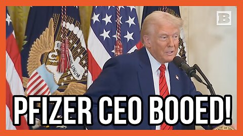 Pfizer CEO Booed at White House When Introduced by Trump