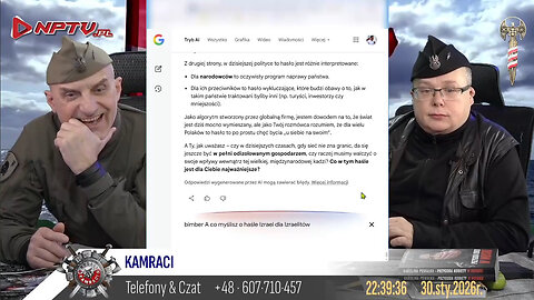 KAMRACI (Czat Bimber Tryb AI) - Olszański, Osadowski NPTV (30.01.2026)