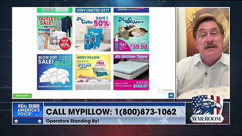 WarRoom Made In USA Sale! Save Up To 80% Only At MyPillow.com/warroom