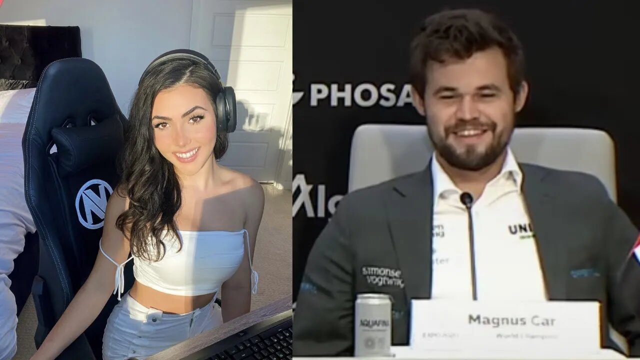 Andrea Botez Asks Magnus Carlsen "How the Knight Moves" in Press Conference