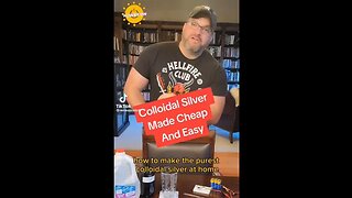 Purest Colloidal Silver Made at Home [Filter silver water w/ natural coffee filter]