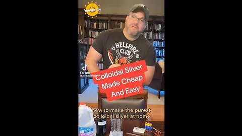 Purest Colloidal Silver Made at Home [Filter silver water w/ natural coffee filter]