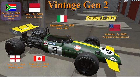 FORMULA VINTAGE GEN 2 2025 - SEASON 1 – RACE 1 KYALAMI