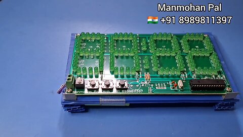 4 digit Sevensegment LED clock using Arduino DIY kit by Manmohan Pal