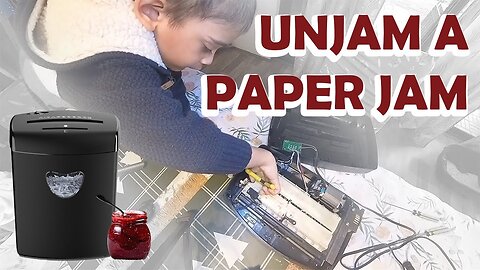 How To Fix A Massive Paper Jam In A Shredder / How To Unjam A Shredder (Links below)